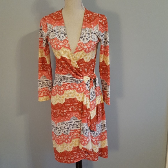 bcbg adele wrap dress
